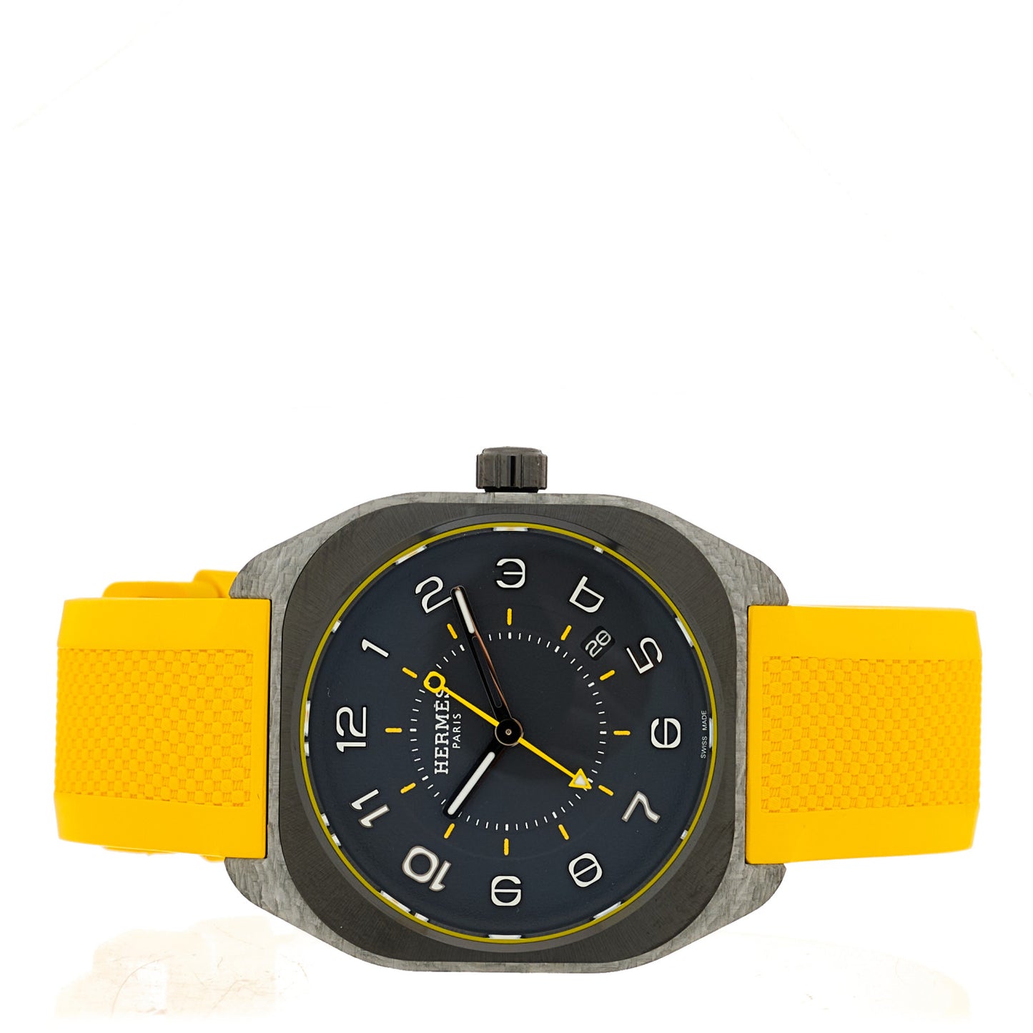 Glass Fiber Ceramic Rubber 39mm H08 Automatic Watch Yellow