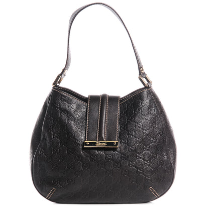 Gucci Guccissima Medium New Ladies Web Hobo Dark Brown 1 of 7
