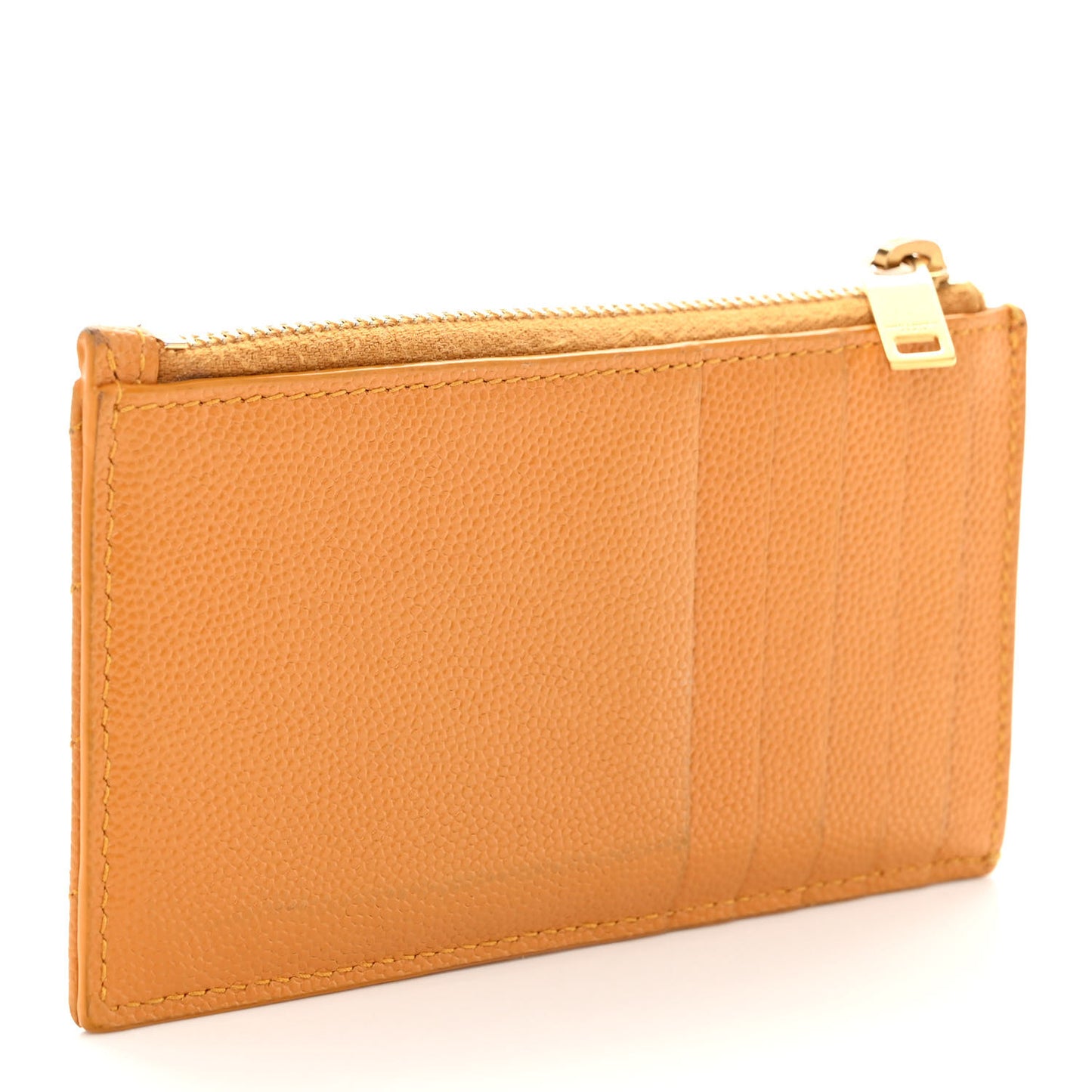 Monogram Grain de Poudre Fragments Zip Pouch Card Holder Senape Yellow