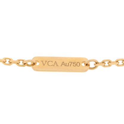 Van Cleef & Arpels 18K Yellow Gold Mother of Pearl Vintage Alhambra Pendant Necklace 5 of 7