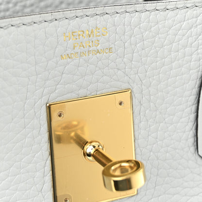 Hermes Togo Birkin 30 Bleu Pale 6 of 11