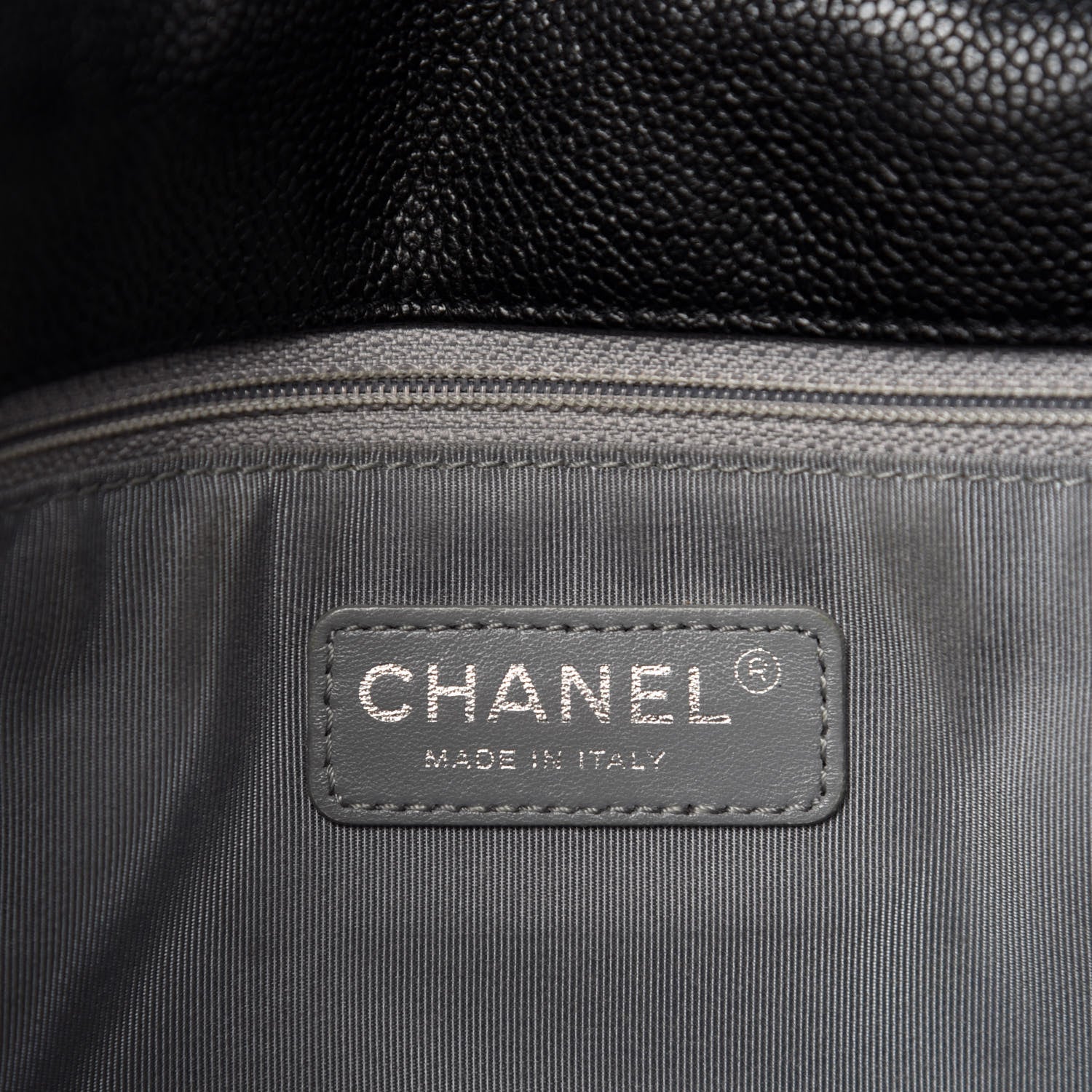 Chanel Caviar Quilted Large French Riviera Flap Black 8 of 10
