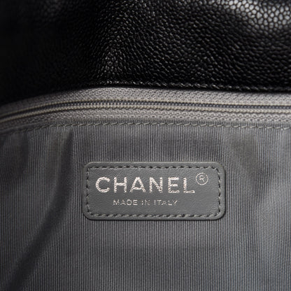 Chanel Caviar Quilted Large French Riviera Flap Black 8 of 10