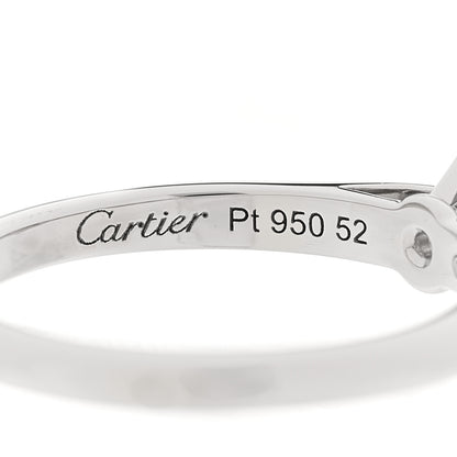 Cartier Platinum Diamond .80ct Solitaire 1895 Engagement Ring 5 of 6