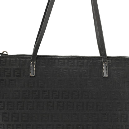 Fendi Zucchino Small Roll Tote Black 8 of 14