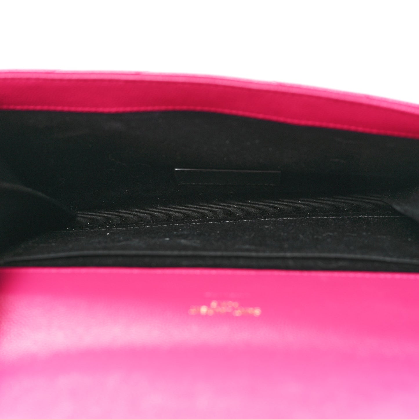 Grain De Poudre Matelasse Chevron Monogram Envelope Clutch Fuxia Couture