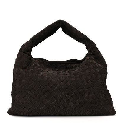 Bottega Veneta Suede Intrecciato Medium Hop Fondant 1 of 9