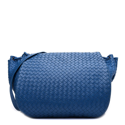 Bottega Veneta Nappa Intrecciato Shoulder Bag Cobalt Blue 1 of 16