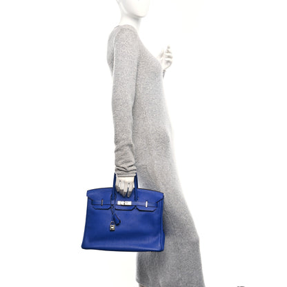Hermes Togo BIRKIN 35 Bleu France 2 of 10