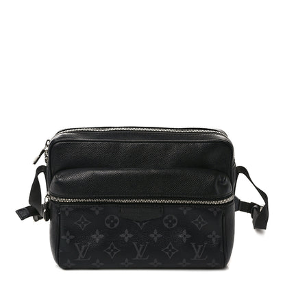 Louis Vuitton LOUIS VUITTON Taiga Monogram Eclipse Outdoor Messenger Black 1 of 15