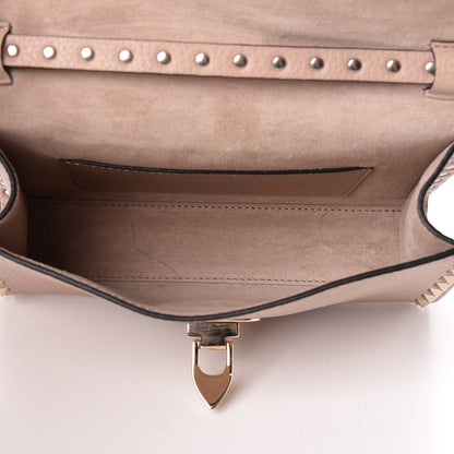 Valentino Garavani Pebbled Calfskin Medium Rockstud Flip Lock Crossbody Bag Poudre 5 of 11