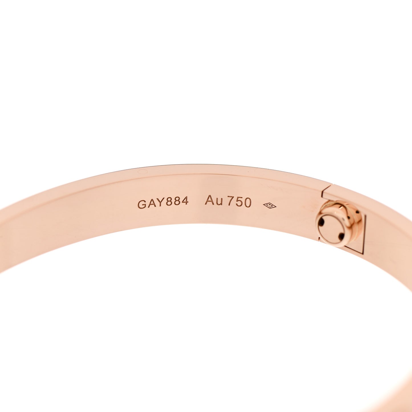 18K Pink Gold LOVE Bracelet 17