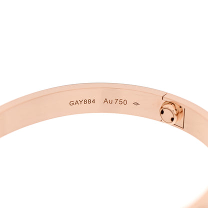 Cartier 18K Pink Gold LOVE Bracelet 17 6 of 7