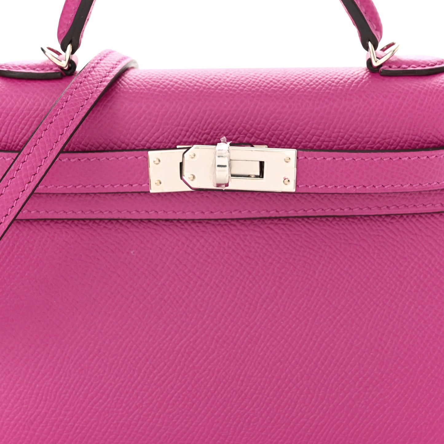 Epsom Mini Kelly Sellier 20 Rose Pourpre