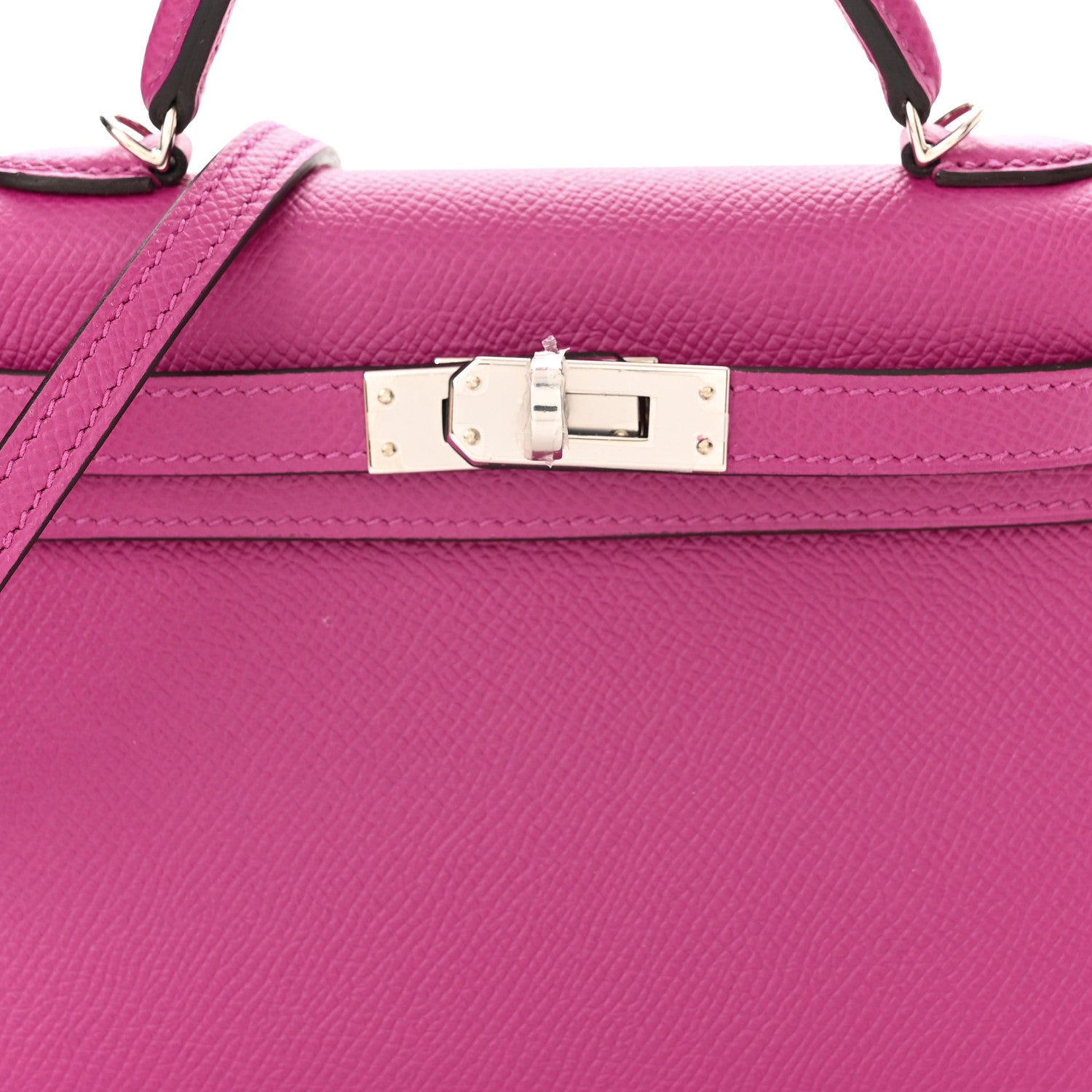 Hermes Epsom Mini Kelly Sellier 20 Rose Pourpre 7 of 10