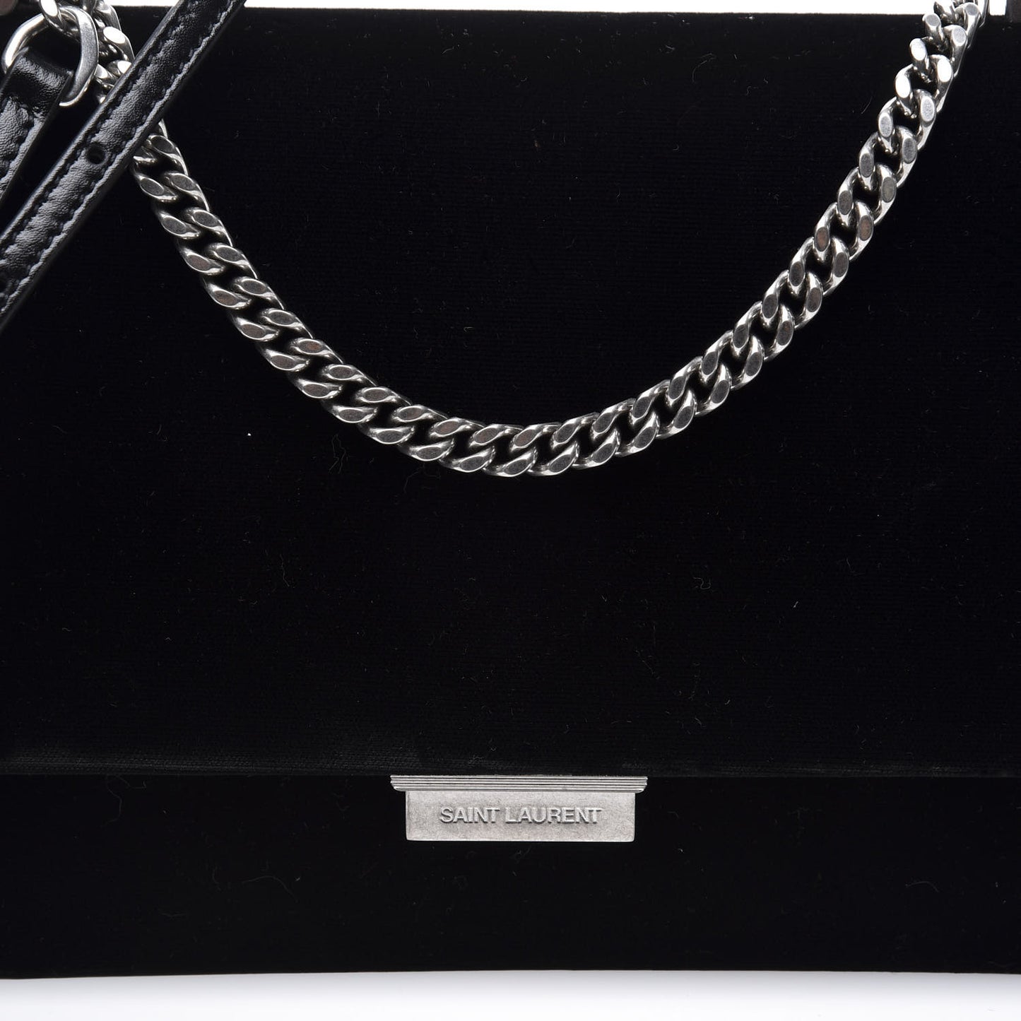 Velvet Chain Wallet Black