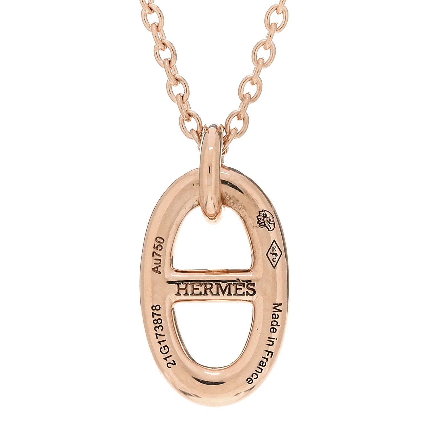 Hermes 18K Rose Gold PM Farandole Pendant Necklace 4 of 5