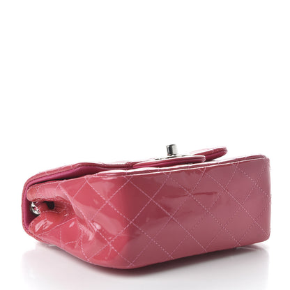 Chanel Patent Quilted Mini Square Flap Pink 7 of 19