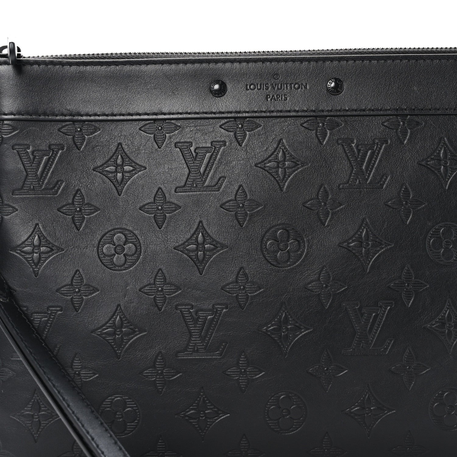Louis Vuitton Monogram Shadow Pochette To-Go Black 8 of 8
