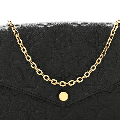 Louis Vuitton Empreinte Pochette Felicie Chain Wallet Black 8 of 10