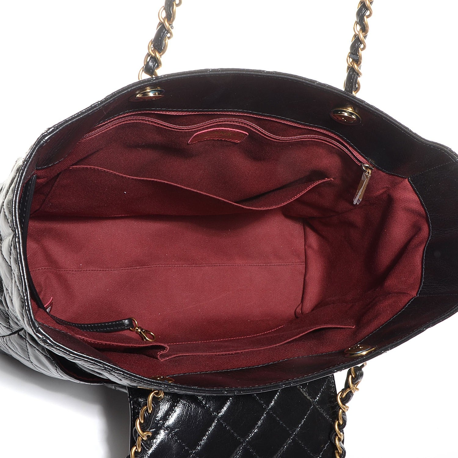 Chanel Glazed Calfskin Bubble CC Tote Black 5 of 7