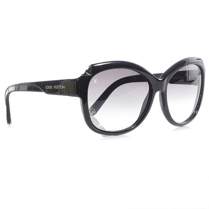 Louis Vuitton Acetate Hortensia Sunglasses Z0485W Black Glitter 3 of 5