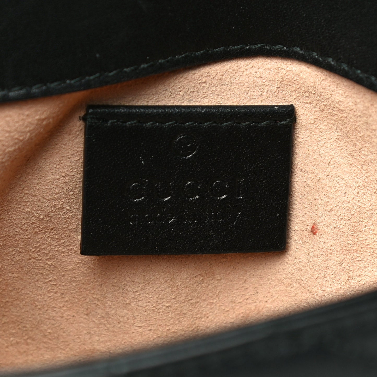 Calfskin Matelasse Super Mini GG Marmont Shoulder Bag Black