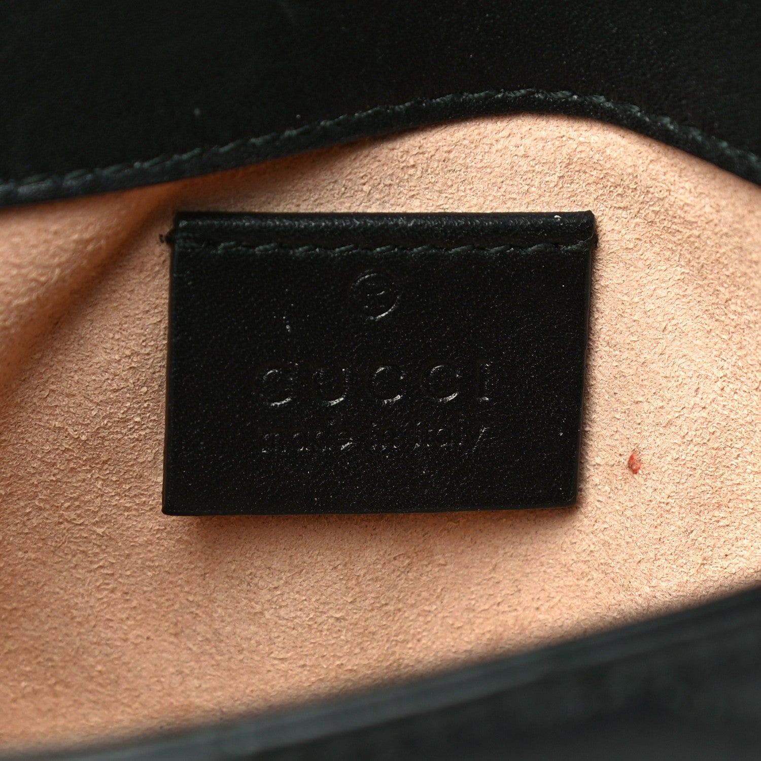 Gucci Calfskin Matelasse Super Mini GG Marmont Shoulder Bag Black 5 of 13