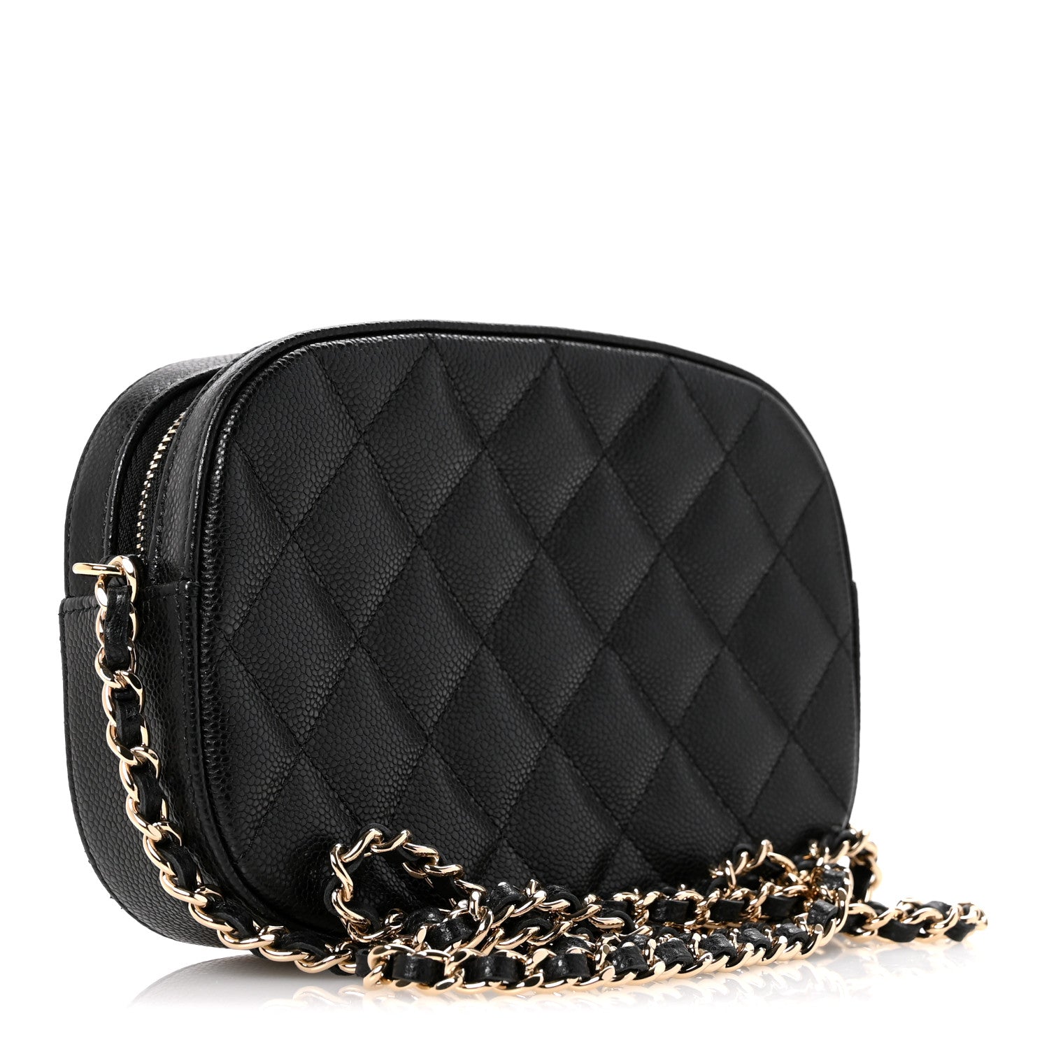 Chanel Caviar Quilted Chain Camera Bag Black 3 of 12