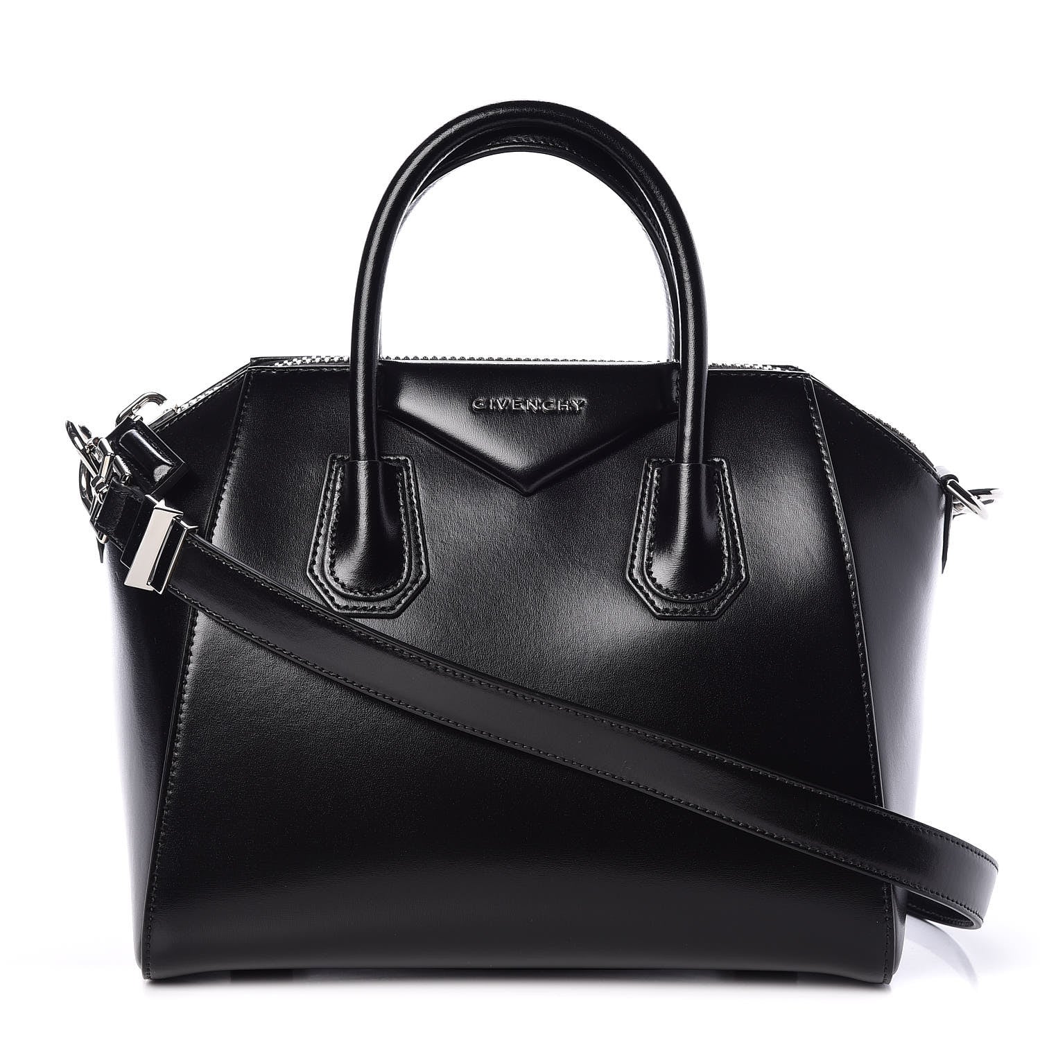 Givenchy Shiny Lord Calfskin Small Antigona Black 1 of 9