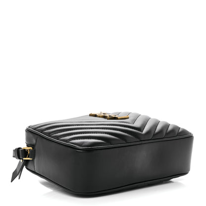 Saint Laurent Calfskin Matelasse Monogram Lou Camera Bag Black 4 of 11