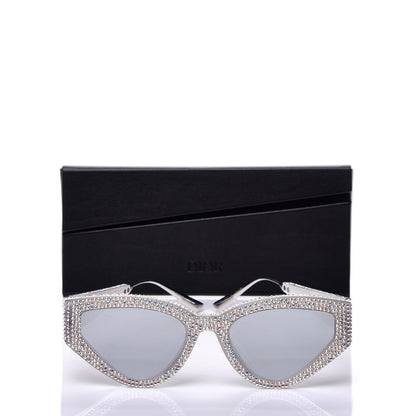 Christian Dior Acetate Crystal CatStyleDior1S Sunglasses Silver 7 of 7