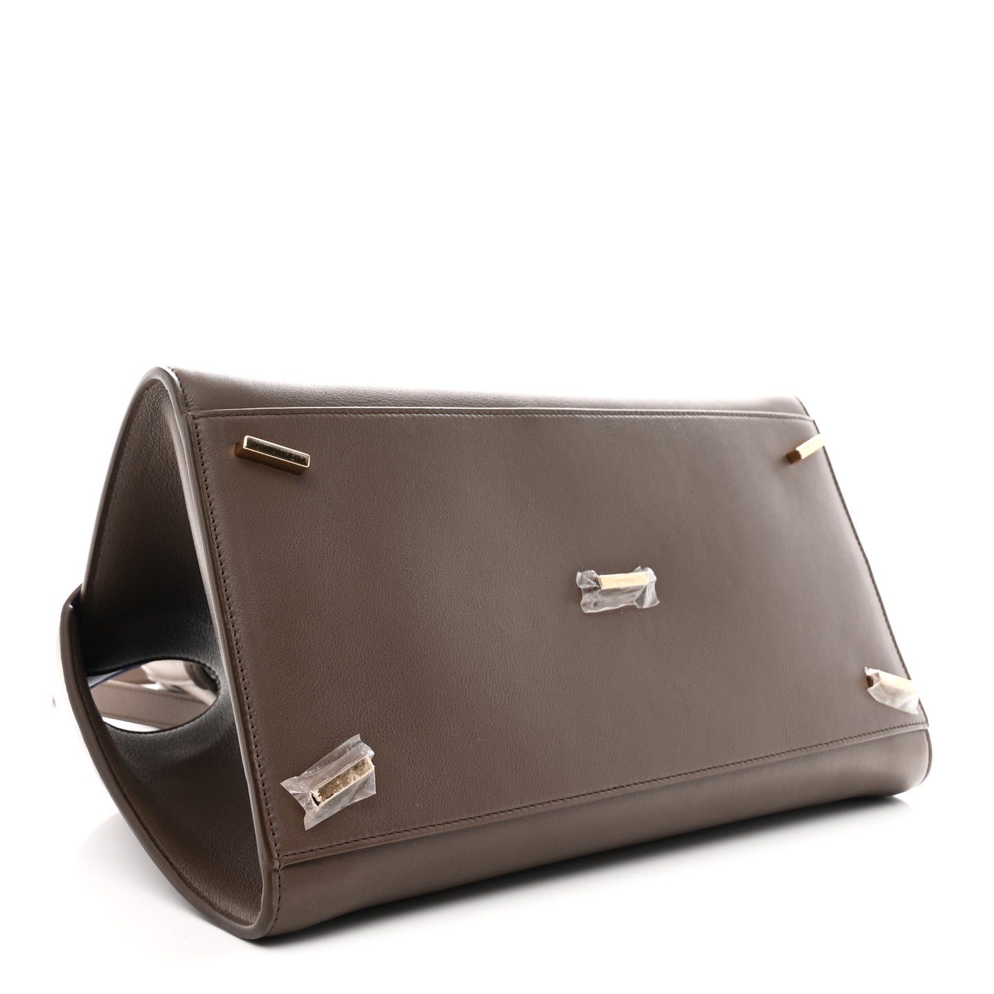 Calfskin Medium Hug Bag Clay Lapis