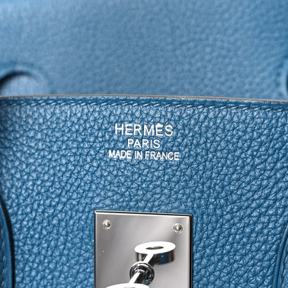 Hermes Togo Birkin 35 Bleu Izmir 6 of 10