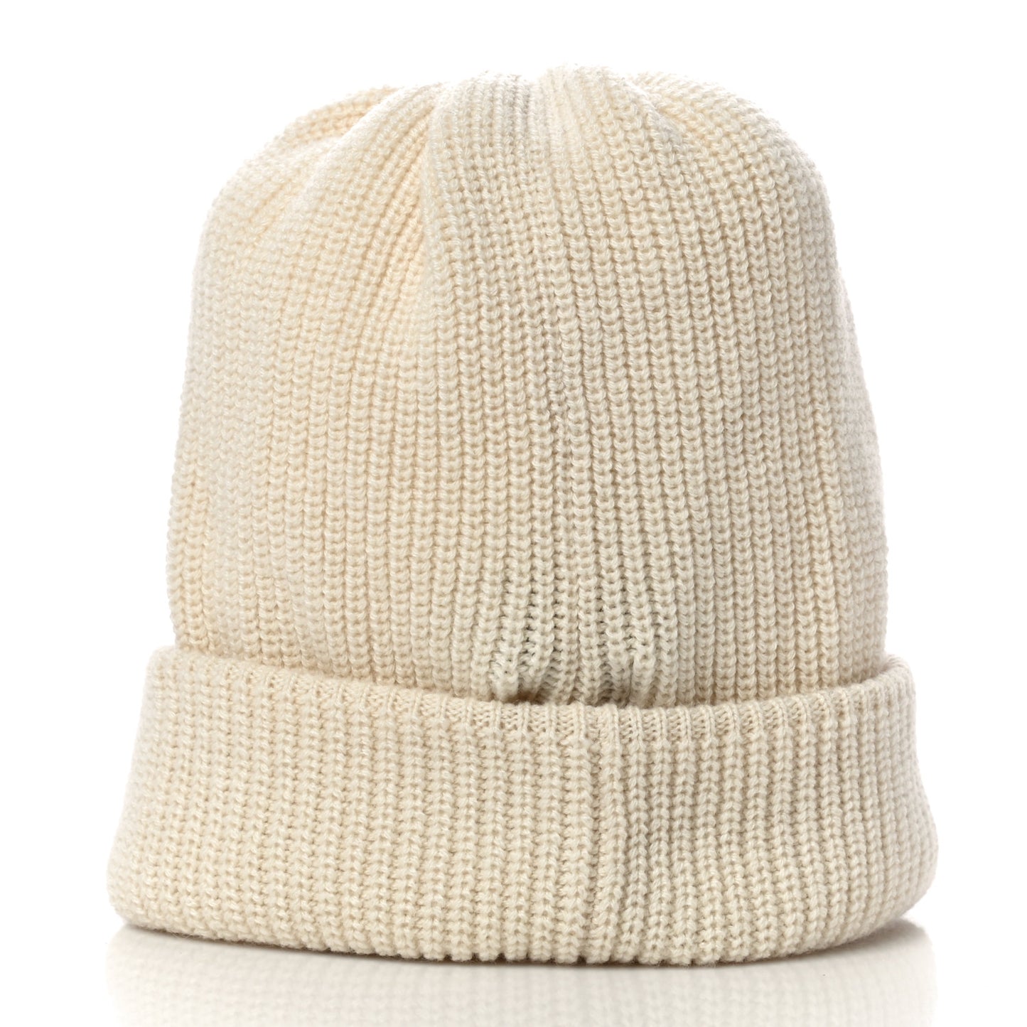 Cashmere Logo Beanie Hat Ivory