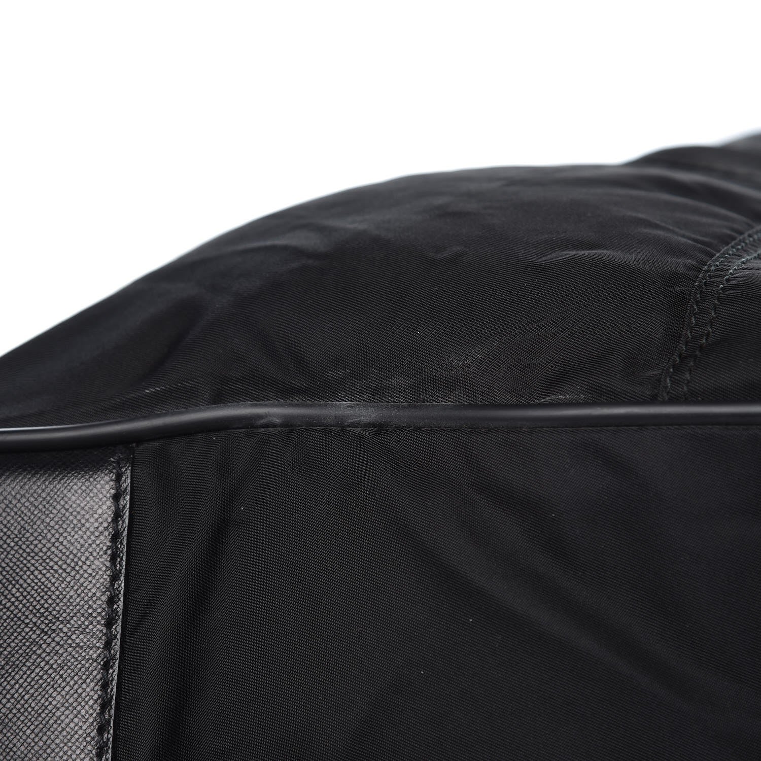 Prada Tessuto Nylon Saffiano Weekender Black 8 of 10
