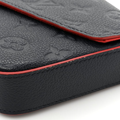 Louis Vuitton Empreinte Pochette Felicie Chain Wallet Marine Rouge 13 of 17