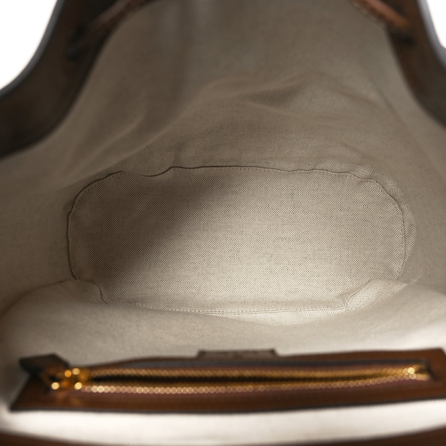 GG Supreme Monogram Azalea Calfskin Retro Interlocking G Buckle Backpack Beige Ebony Brown Sugar