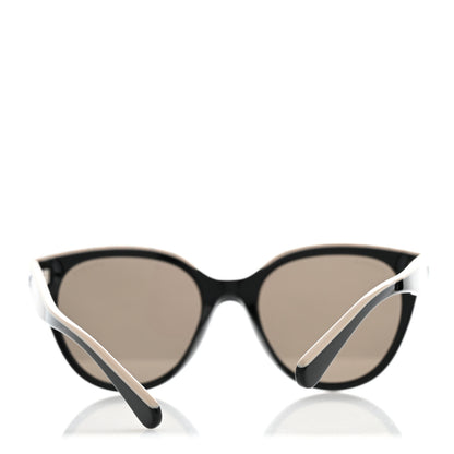 Chanel Acetate CC Butterfly Sunglasses 5414 Black Beige 8 of 9