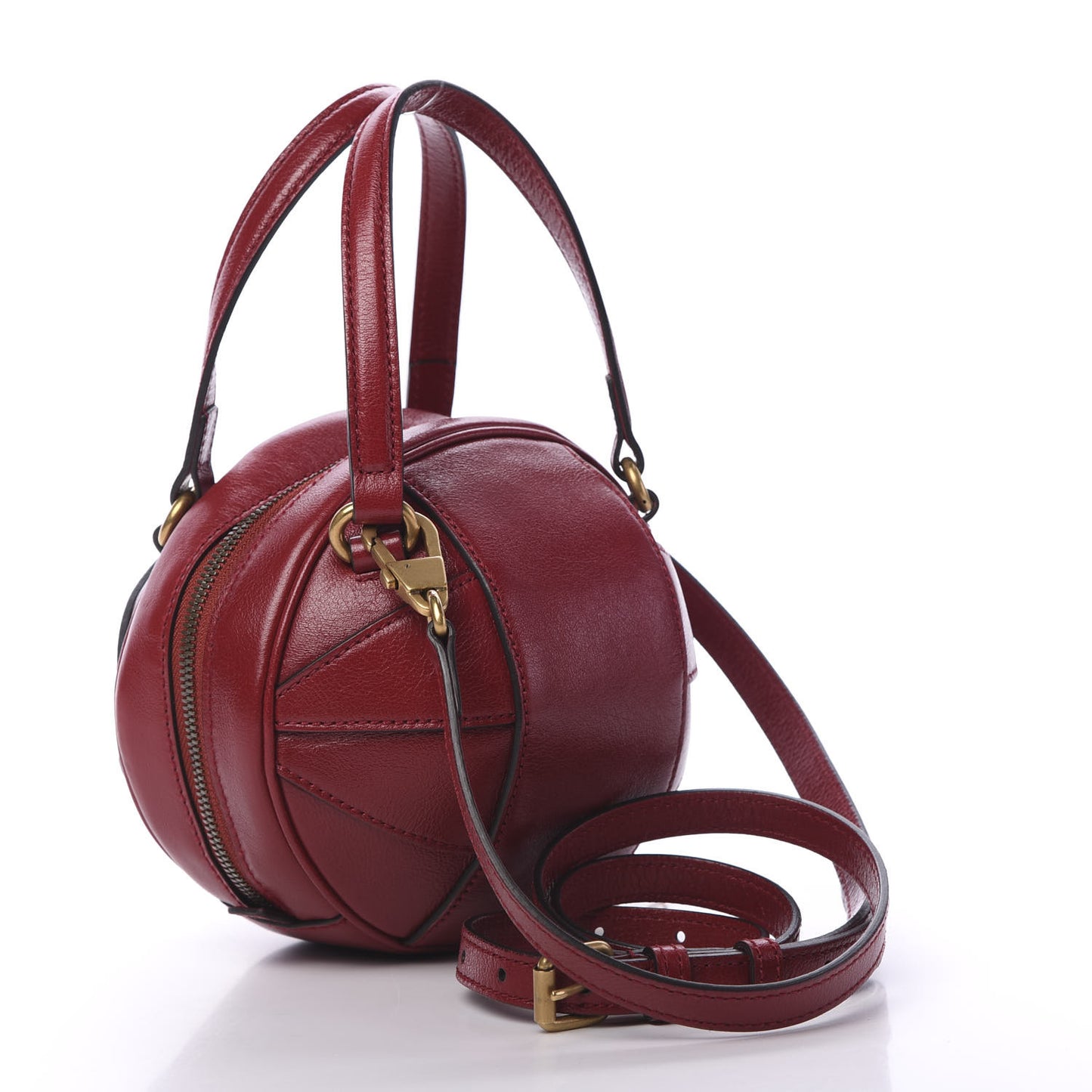 Piuma Lux Energy Mini Tifosa Basketball Shaped Shoulder Bag Romantic Cerise