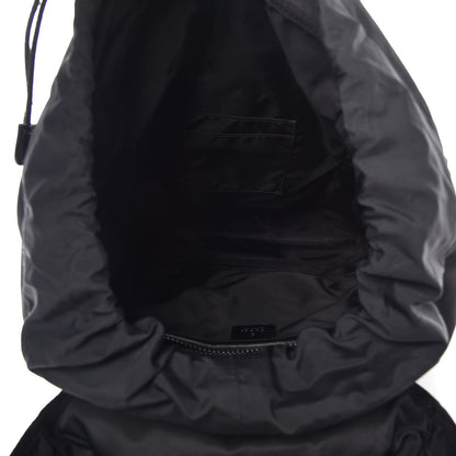 Gucci Techno Canvas Web L'Aveugle Par Amour Embroidered Double Buckle Backpack Black 5 of 8