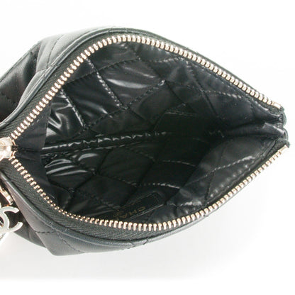 Chanel Lambskin Quilted Small Casino Cosmetic Case Black 5 of 7