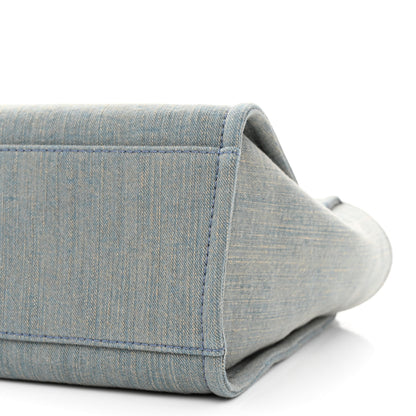 Chanel Denim Small Deauville Tote Light Blue 12 of 13