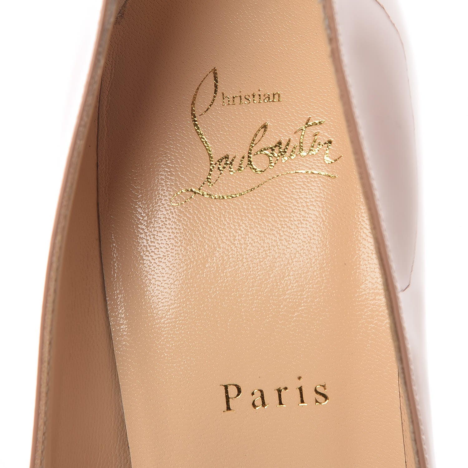 Christian Louboutin Patent Bianca 140 Pumps 40 Nude 6 of 10