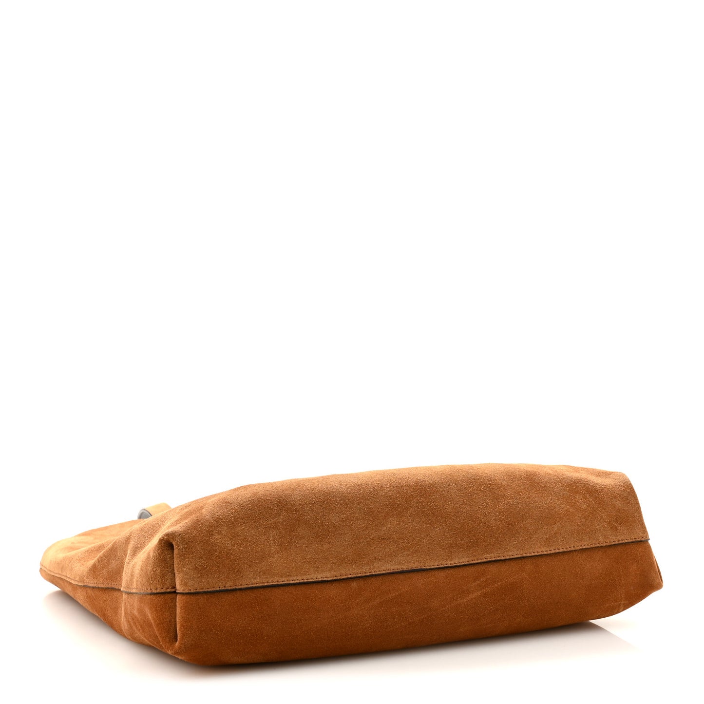 Suede La Medusa Tote Bag  Cognac
