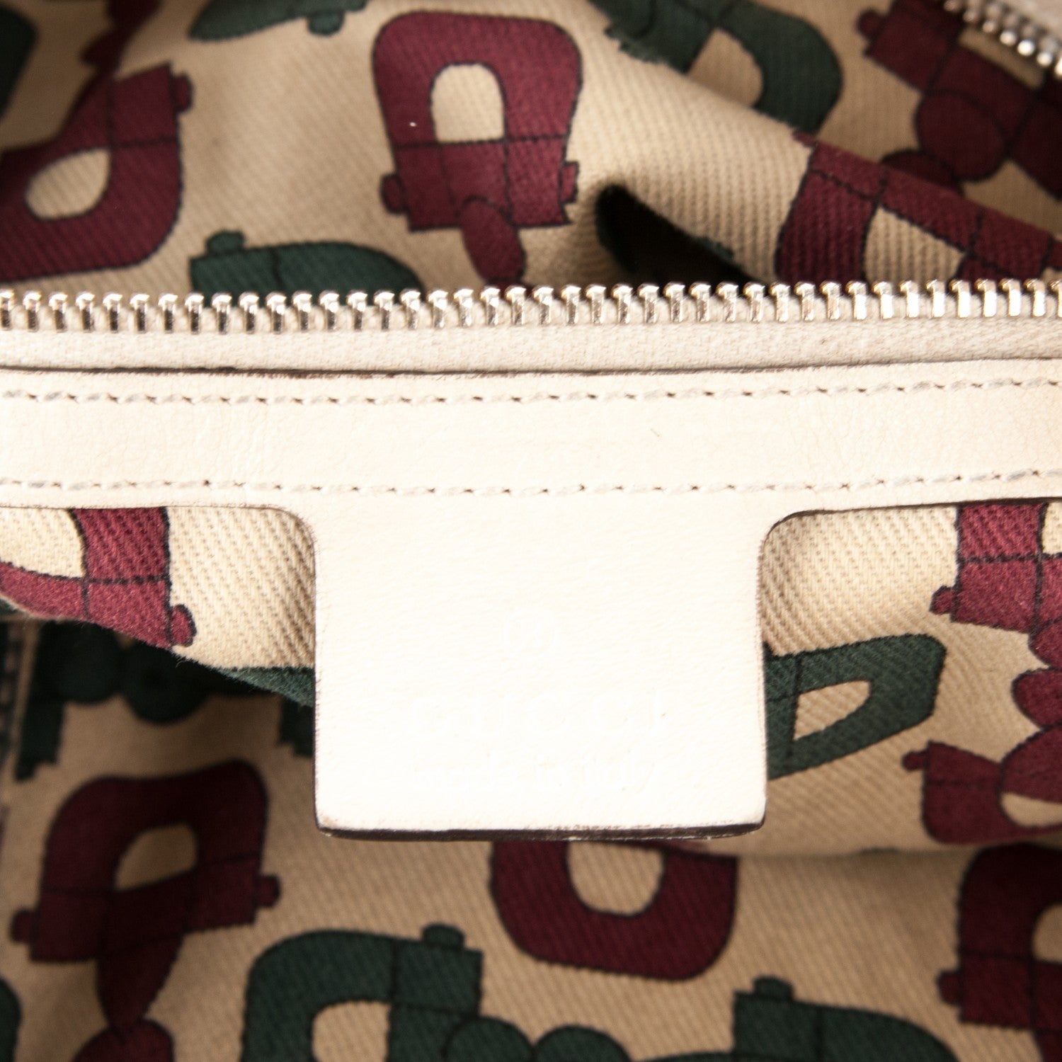 Gucci Calfskin Large Indy Top Handle Hobo Off White 6 of 7