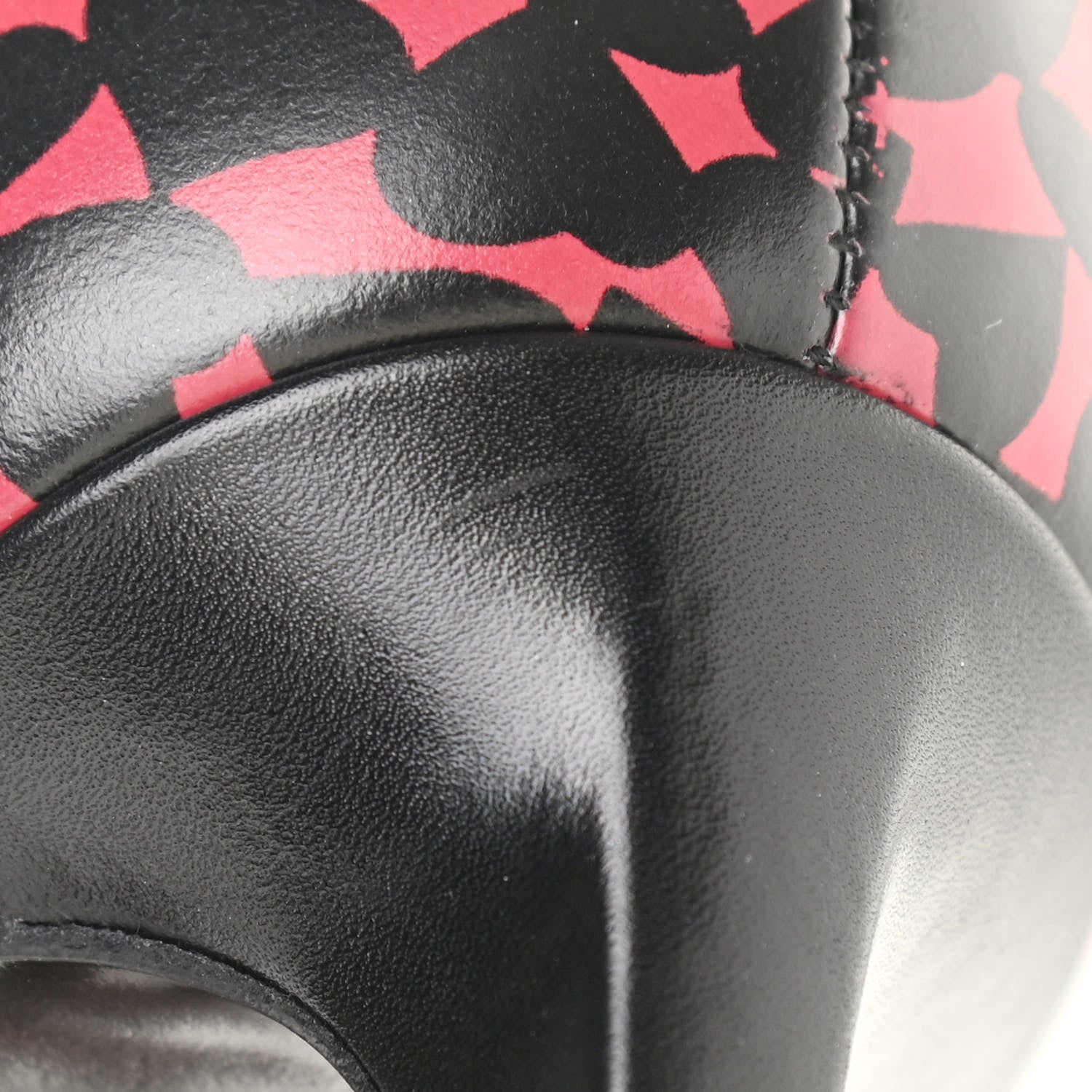 Saint Laurent Calfskin Heart Print D'Orsay Paris 105 Pumps 40 Pink Black 14 of 16