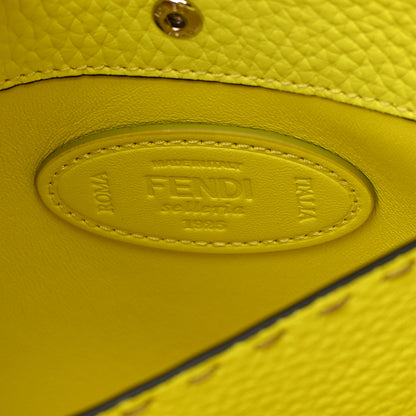 Fendi Cuoio Romano Fluo Selleria Medium Peekaboo X-Lite Black Giallo Fluo 6 of 12