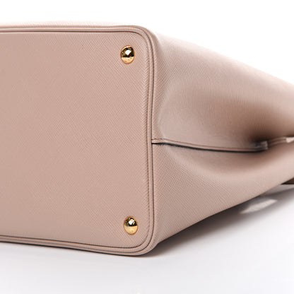 Prada Saffiano Cuir Medium Double Bag Cipria 9 of 12