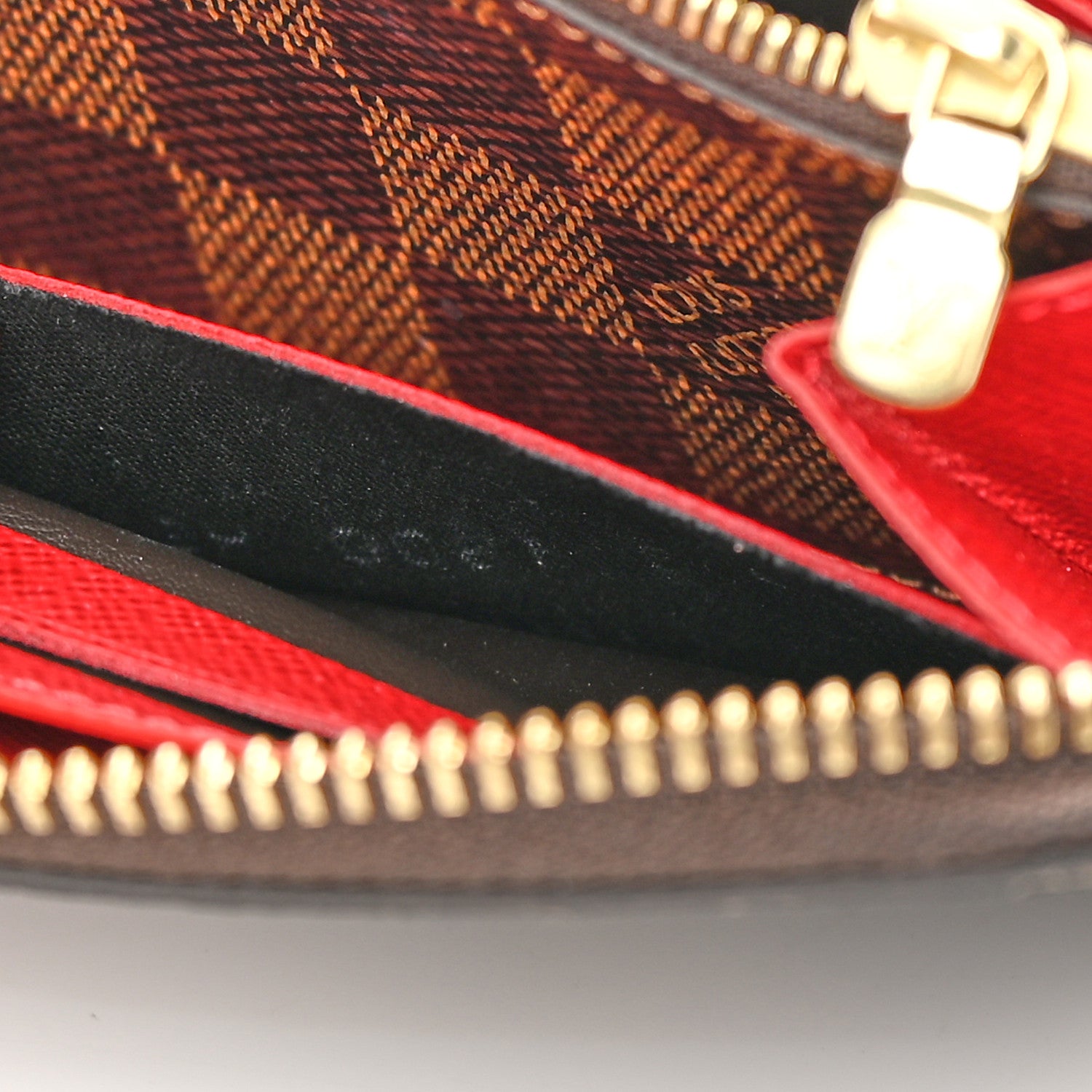 Louis Vuitton Damier Ebene Clemence Wallet Cherry 8 of 8